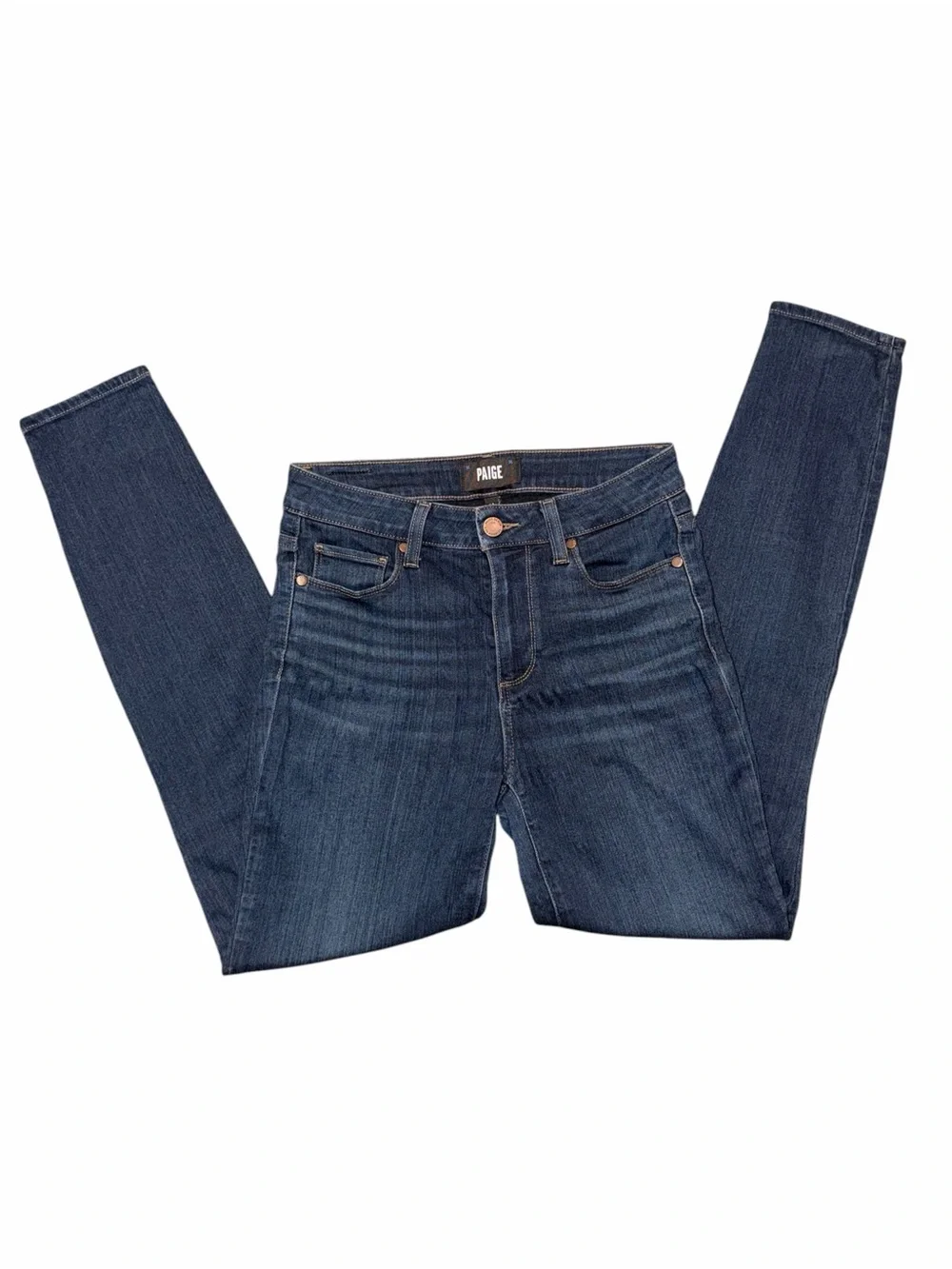PAIGE Hoxton Ankle Skinny Dark Blue Women's Slim Jeans 26